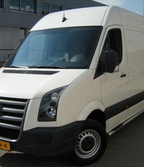Пороги труба с проступью на Volkswagen Crafter фото