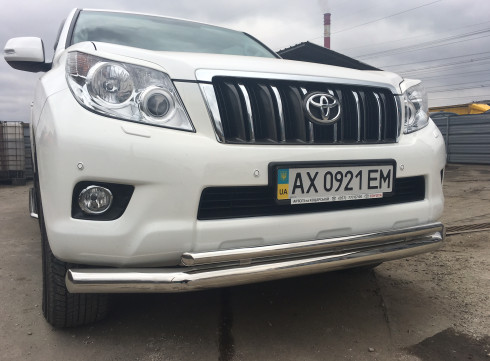 Защита переднего бампера для LEXUS GX 09+ труба двойная от Tamsan фото