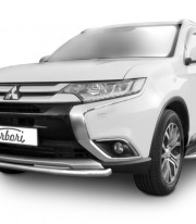 Защита переднего бампера для Mitsubishi Outlander XL 15+ труба одинарная Tamsan фото