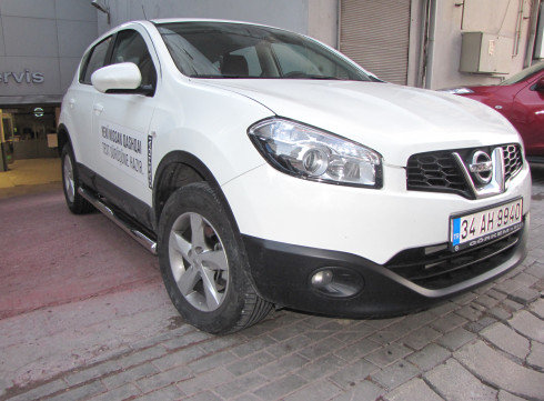 Подножки для Nissan Qashqai 2006-2014 порог трубой от Tamsan фото