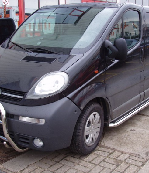Пороги с листом (площадка) на Opel Vivaro 2015+ TAMSAN фото