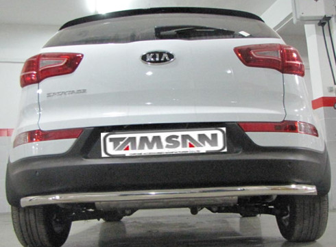 Защита заднего бампера для KIA Sportege 10-15 труба одинарная от Tamsan фото