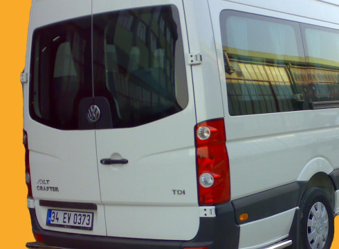 Защита заднего бампера для MERCEDES-BENZ SPRINTER W906 06-18 труба одинарная от Tamsan фото