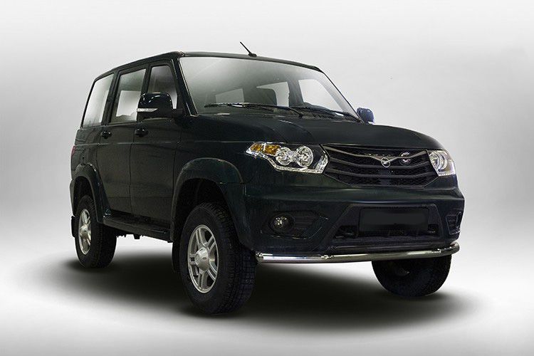 Труба одинарная на UAZ Patriot фото