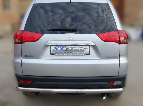 Защита заднего бампера для Mitsubishi Pagero Sport 08-16 труба одинарная от Tamsan фото