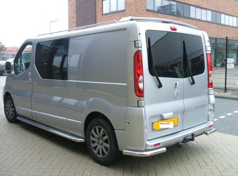 Защита заднего бампера для Nissan Primastar 2002-2015 Уголки одинарные от Tamsan фото