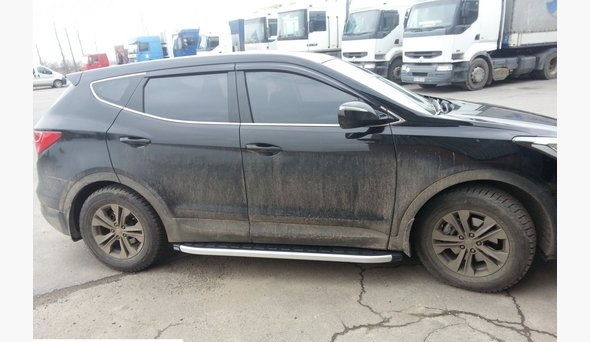 Подножки для Hyundai Santa Fe 13-18 Elegant Tamsan фото