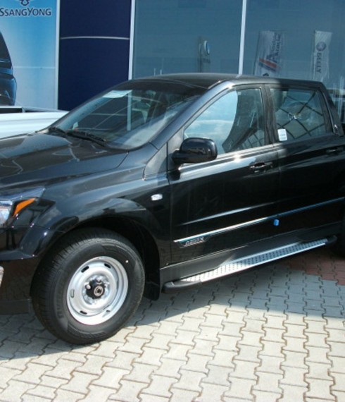 Пороги на SsangYong Actyon Sports TAMSAN Сома алюминий фото