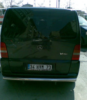 Защита заднего бампера для MERCEDES-BENZ VITO 96-03 труба одинарная от Tamsan фото
