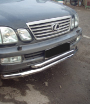 Защита переднего бампера для LEXUS GX 98-07 труба двойная от Tamsan фото