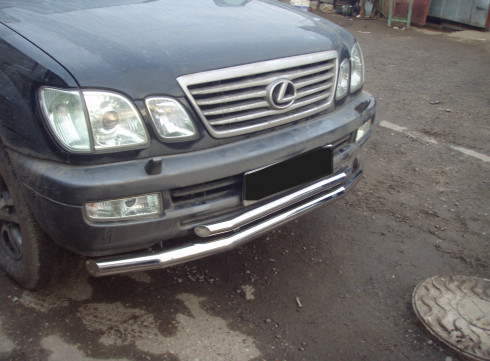 Защита переднего бампера для LEXUS GX 98-07 труба двойная от Tamsan фото