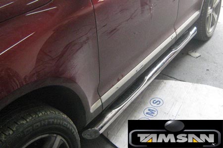 Подножки для Volkswagen Touareg 03-18 Порог Труба фото