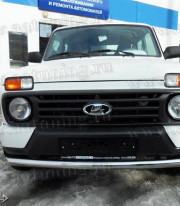 Защита переднего бампера для LADA Niva труба одинарная от Tamsan фото