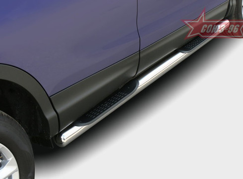 Подножки для Nissan Qashqai 2014+ порог трубой от Tamsan фото