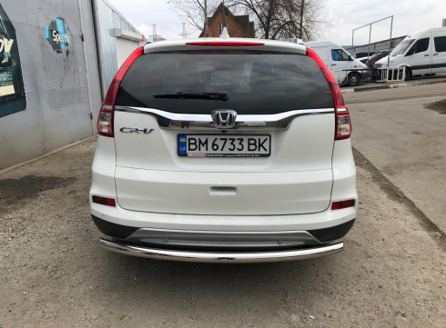 Защита заднего бампера для Honda CRV 13-15  труба одинарная от производителя Tamsan фото