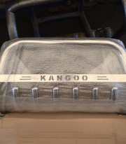 Кенгурятник низкий с грилем на Renault Kangoo TAMSAN нержавейка фото