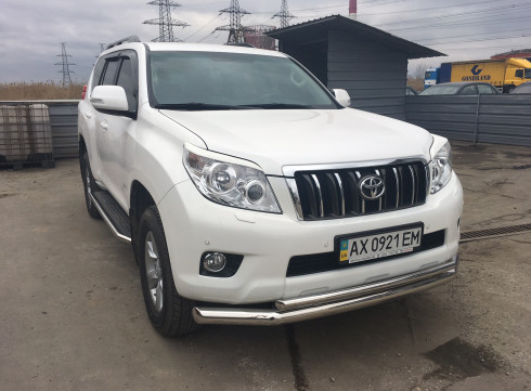 Защита переднего бампера для LEXUS GX 09+ труба двойная от Tamsan фото