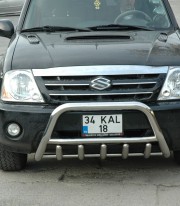 Кенгурятник низкий с грилем на Suzuki Grand Vitara XL-7 TAMSAN фото