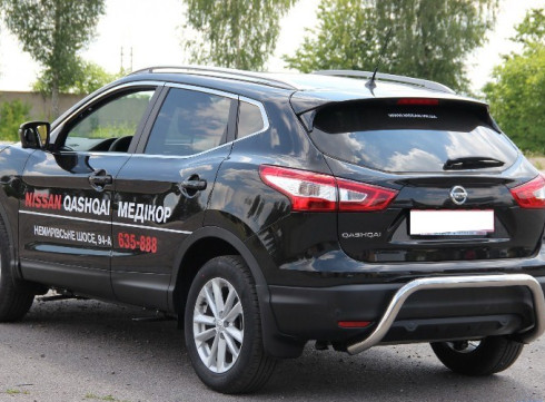 Защита заднего бампера для Nissan Qashqai 2014+ ML от Tamsan фото
