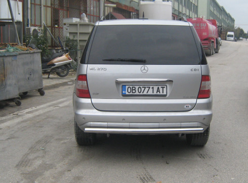 Защита заднего бампера для MERCEDES-BENZ ML W 163 97-05 труба одинарная от Tamsan фото