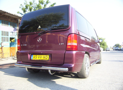 Защита заднего бампера для MERCEDES-BENZ VITO 96-03 труба одинарная от Tamsan фото