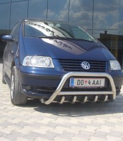 Кенгурятник низкий с грилем на Volkswagen Sharan фото