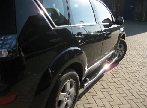Подножки для Mitsubishi Outlander XL 06-10 порог трубой от Tamsan фото