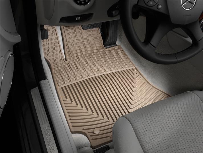 Ковры резиновые WeatherTech без бортика передние Mercedes C-Class 2008-2015 фото