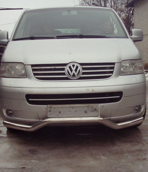 Труба одинарная (изогнутая) на Volkswagen T5 (Transporter) фото