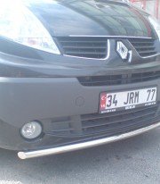 Труба одинарная на Renault Traffic нерж. фото