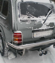 Защита заднего бампера и фонарей для LADA Niva от Tamsan фото
