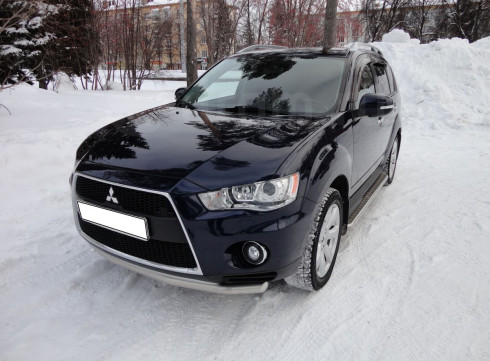 Защита переднего бампера для Mitsubishi Outlander XL 10-12 труба одинарная от Tamsan фото
