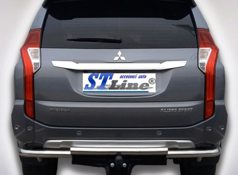 Защита заднего бампера для Mitsubishi Pajero Sport 17-19 Чайка от Tamsan фото