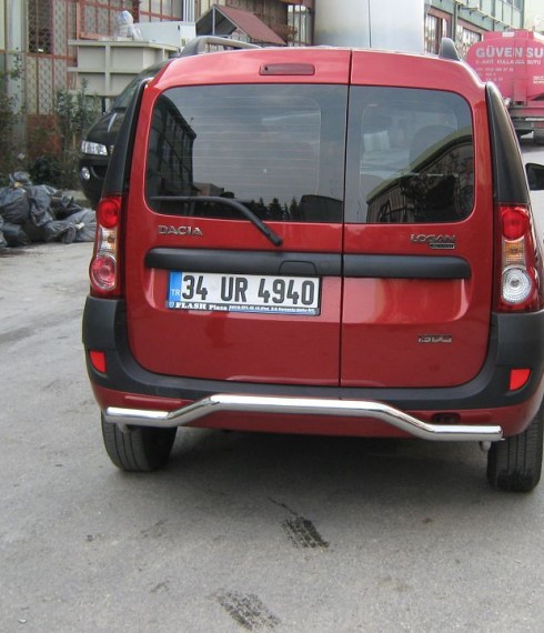 Защита заднего бампера на Renault Logan MCV  Волна (Чайка) TAMSAN фото