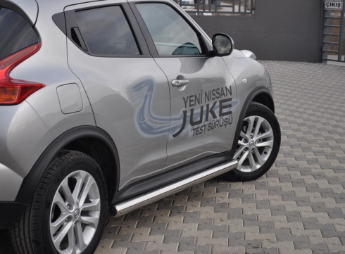 Подножки для Nissan Juke 10+ порог трубой от Tamsan фото