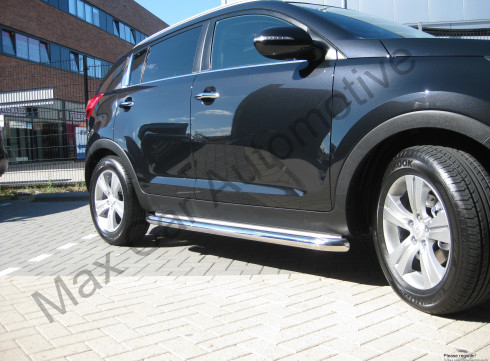 Подножки для KIA Sportege 10-15 порог листом от Tamsan фото