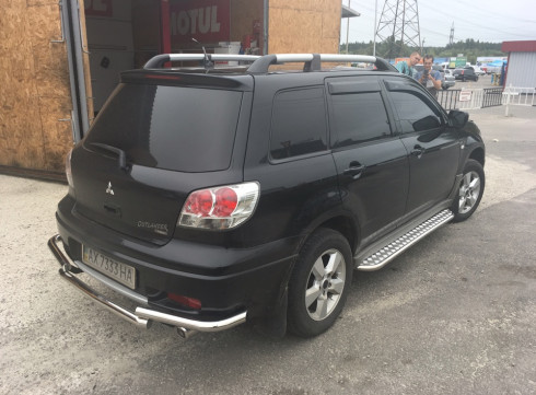 Защита заднего бампера для Mitsubishi Outlander 01-08 Чайка от Tamsan фото
