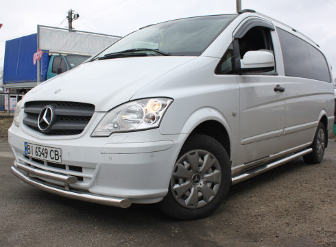 Подножки для Mercedes-Benz Vito 10-15 порог трубой от Tamsan фото