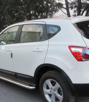 Подножки для Nissan Qashqai 2006-2014 порог листом от Tamsan фото