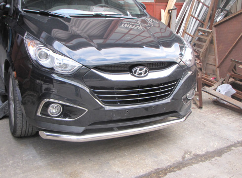 Защита переднего бампера для Hyundai IX-35 10+ труба одинарная Tamsan фото