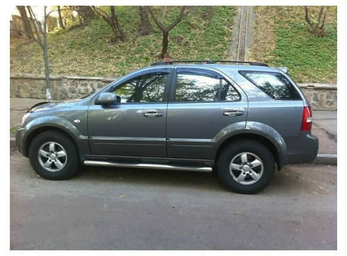 Подножки для KIA Sorento 02-09 порог труба от Tamsan фото