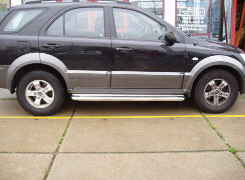 Подножки для KIA Sorento 02-09 порог листом от Tamsan фото