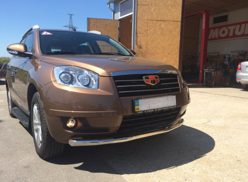 Защита переднего бампера для Geely EX-7 труба одинарная фото