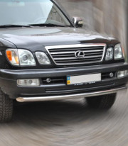Защита переднего бампера для LEXUS GX 98-07 труба одинарная от Tamsan фото