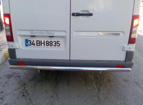 Защита заднего бампера для MERCEDES-BENZ SPRINTER W903 95-06 труба одинарная от Tamsan фото