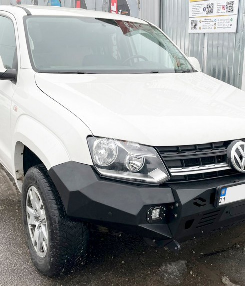 Передний бампер металлический Tamsan для VW Amarok 2010+ фото
