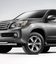 Защита переднего бампера для LEXUS GX 09+ труба двойная от Tamsan фото