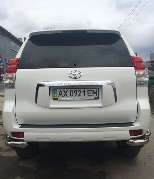 Уголки двойные на Toyota Land Cruiser 150 Prado ( Toyota LC 150 Prado) нержавейка фото