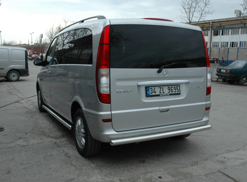 Защита заднего бампера для Mercedes-Benz Vito 10-15 труба одинарная от Tamsan фото