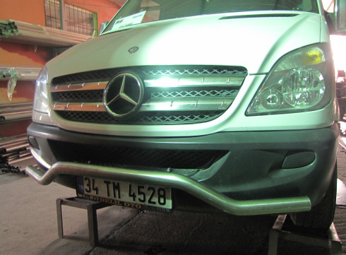 Защита переднего бампера для MERCEDES-BENZ SPRINTER W906 06-18 Чайка от Tamsan фото
